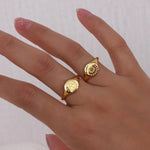 Celestial Gold Signet Ring