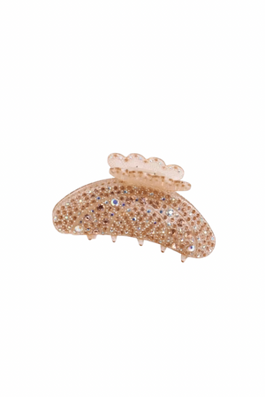 
            
                Load image into Gallery viewer, The Paris Rhinestone Hair Claw- Peach
            
        