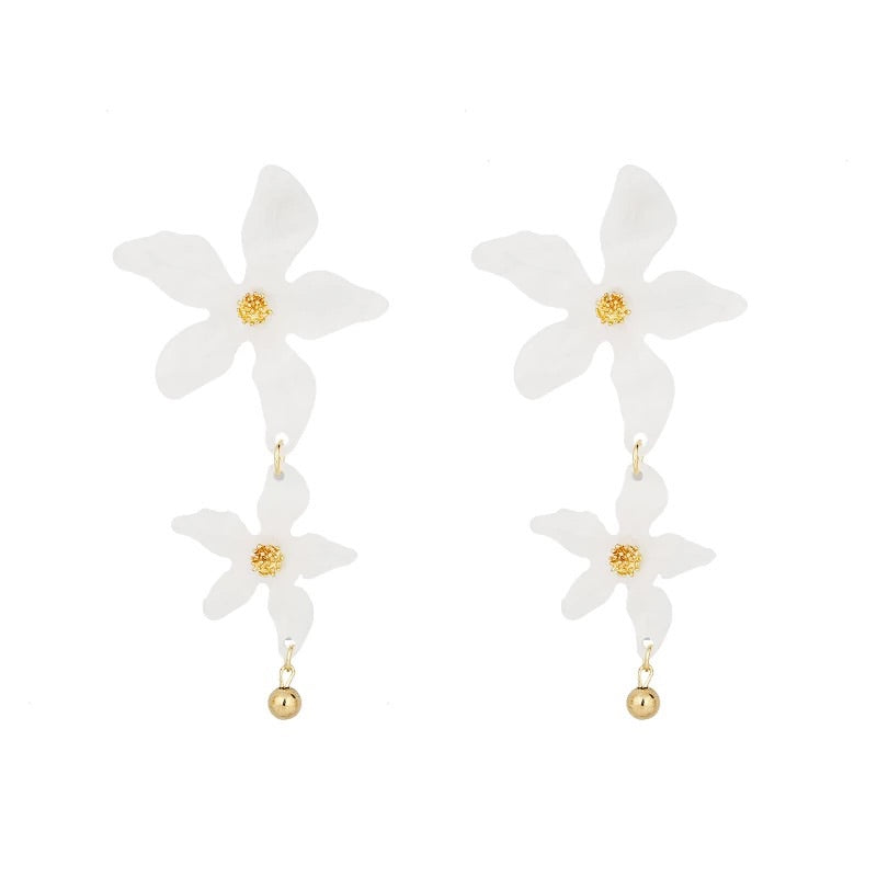 The Amelie Acrylic Flower Dangle Earring – Adorn by Alexandra Riley