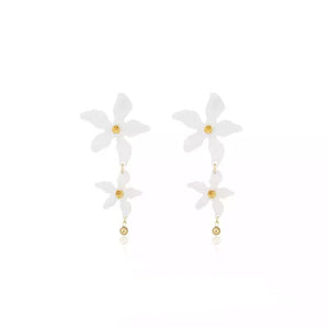 The Amelie Acrylic Flower Dangle Earring – Adorn by Alexandra Riley